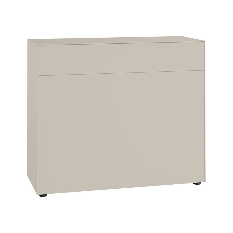 Piure - Nex Pur Box Kommode | mit Türen und Schubkästen / 120 x100 x 48 cm / silk
