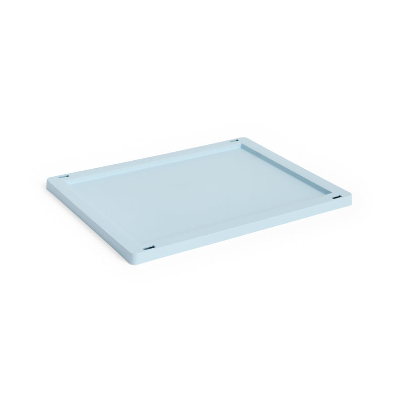 HAY - Kunststoffdeckel für Colour Crate | M / soft blue
