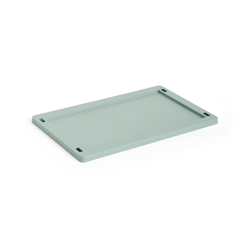 HAY - Kunststoffdeckel für Colour Crate | S / salbeigrün