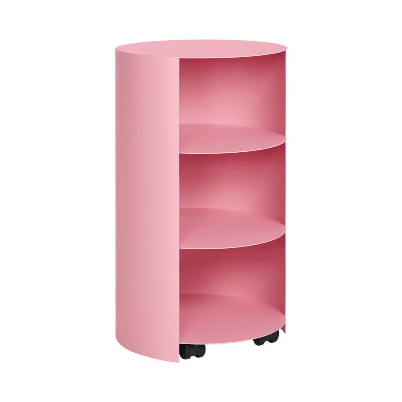 Hem - Hide Beistelltisch | pedestal / light pink smooth
