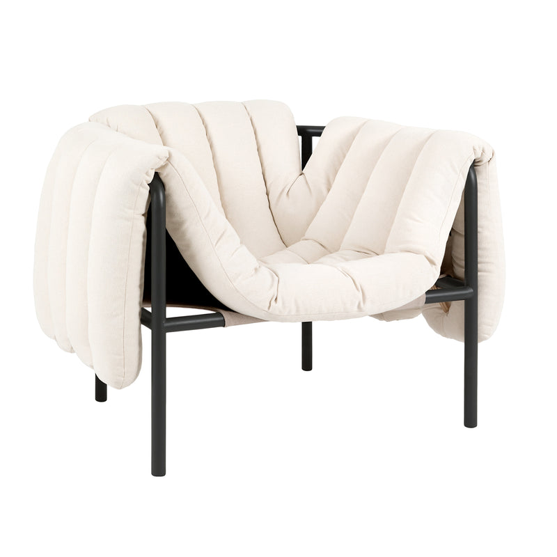 Hem - Puffy Lounge Chair | natural / black grey