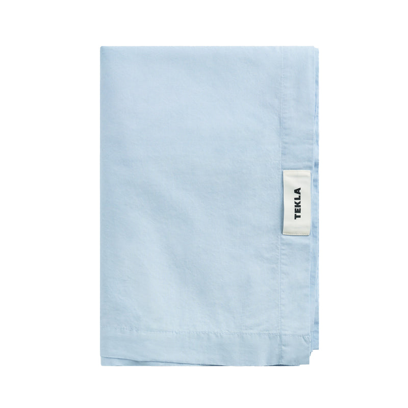 Tekla - Perkal Bettlaken | 180 x 260 cm / morning blue, 260 x 260 cm / morning blue