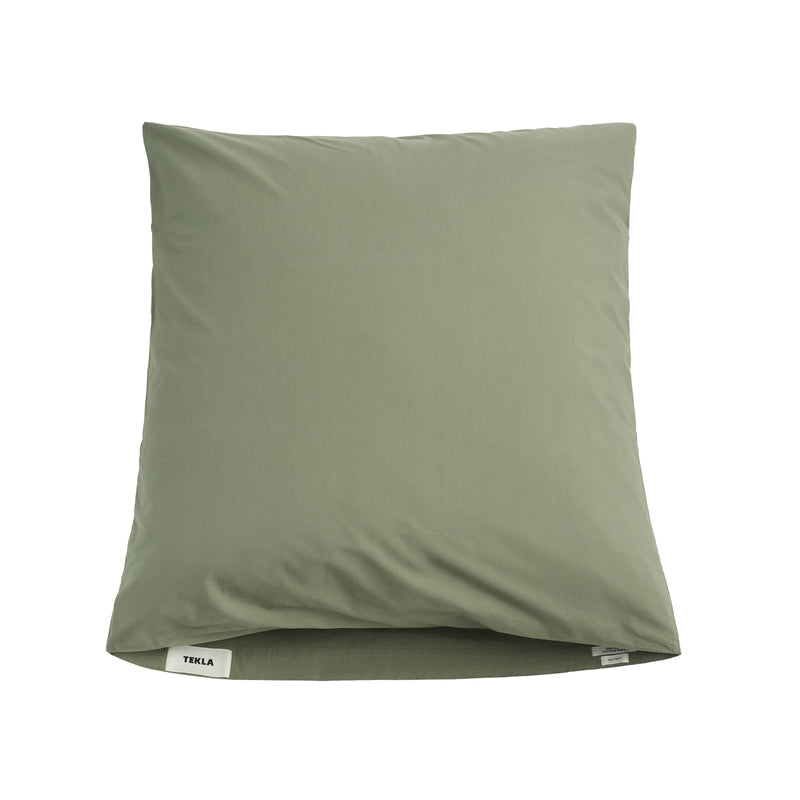 Tekla - Perkal Kissenbezug | 40 x 80 cm / olive green, 50 x 70 cm / olive green, 60 x 70 cm / olive green, 65 x 65 cm / olive green, 80 x 80 cm / olive green