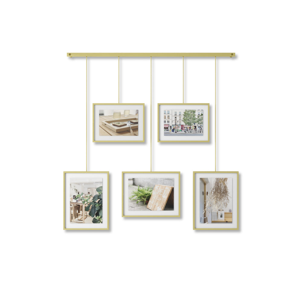 Umbra - Exhibit Bilderrahmen | 5er-Set / Messing matt