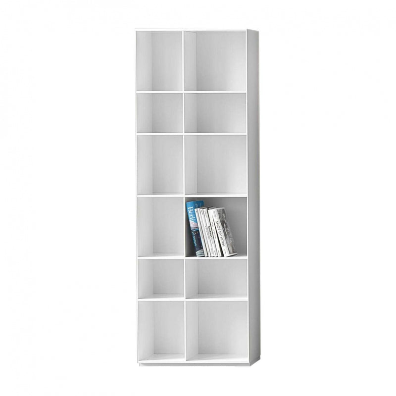 Piure - Nex Pur Regal | 12 Fächer / 70 x 211.5 x 36 cm / weiß RAL 9016