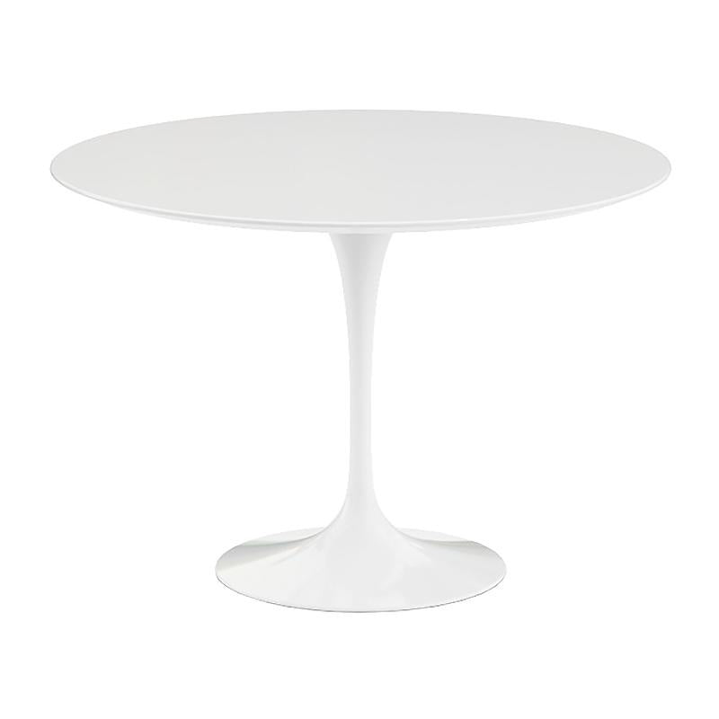 Knoll - Saarinen Tulip Esstisch | Laminat weiß / Ø 107 cm