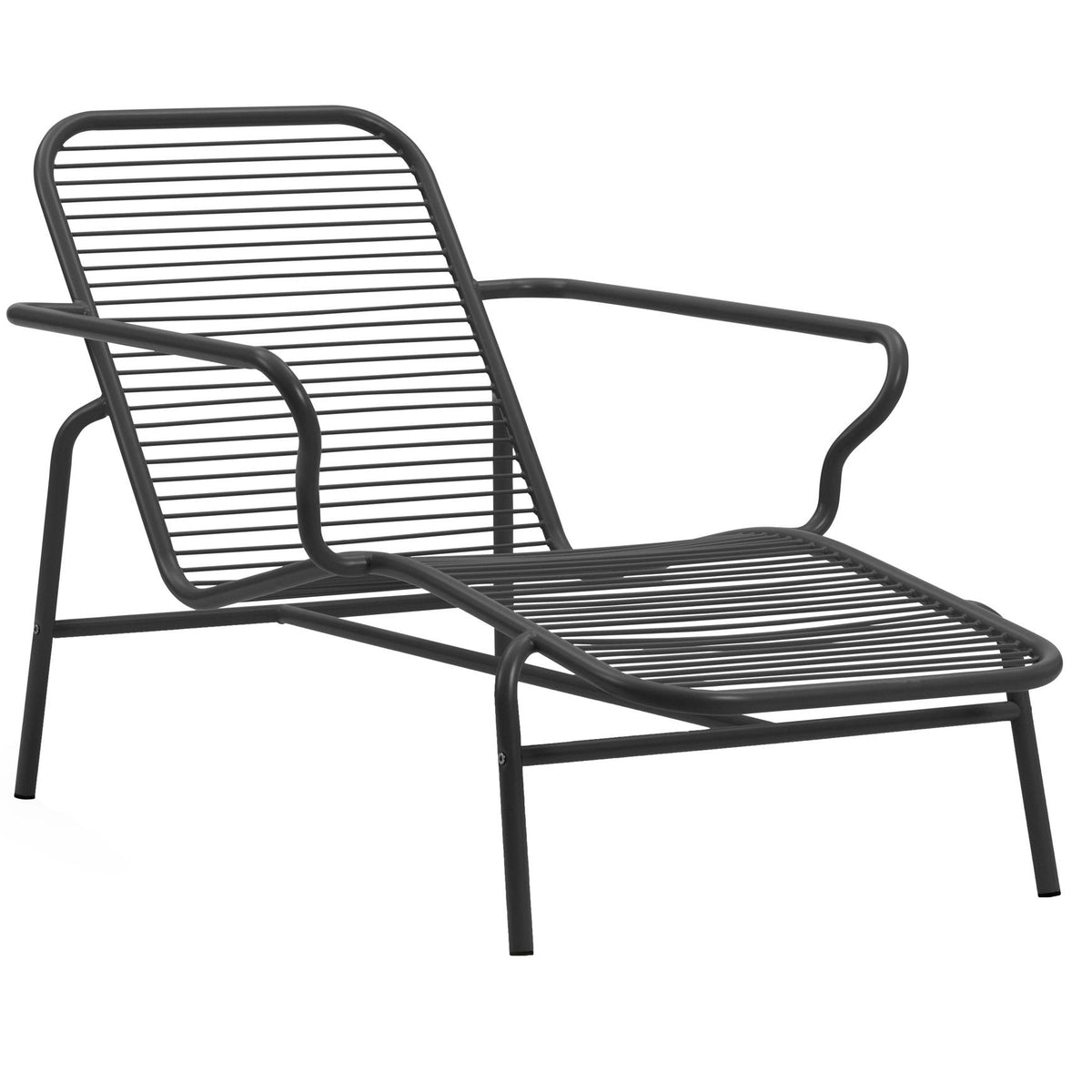 Normann Copenhagen - Vig Outdoor Liegestuhl | schwarz