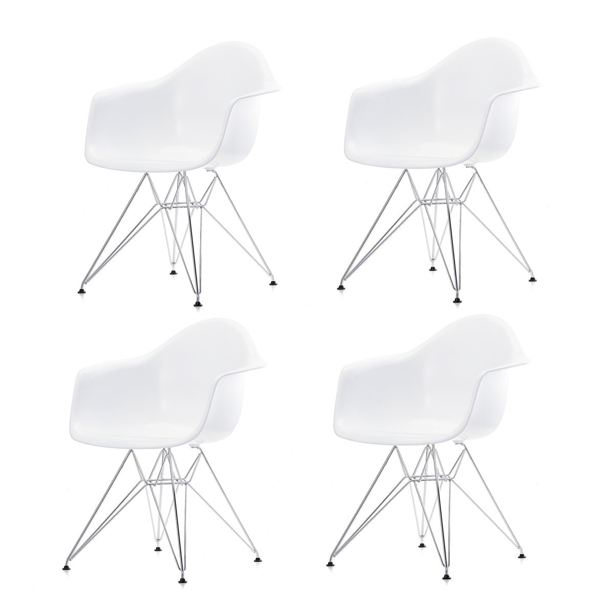 Vitra - Eames Plastic Armchair DAR (4er-Set) | 