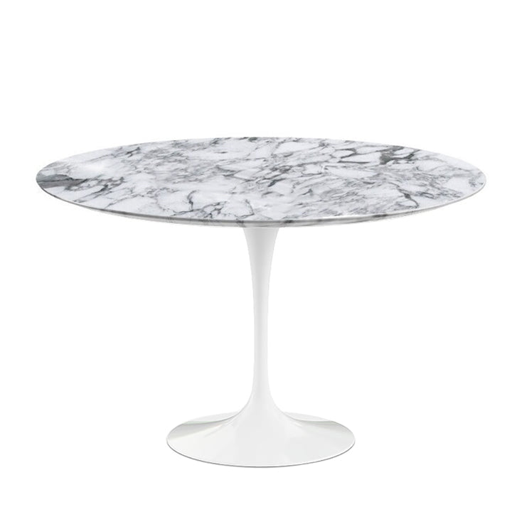 Knoll - Saarinen Tulip Esstisch | Arabescato Marmor - hochglänzend / Ø 120 cm