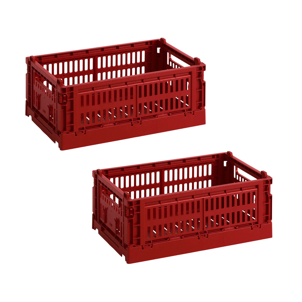HAY - Colour Crate Korb-Set, burgundy (Exclusive Edition) | S