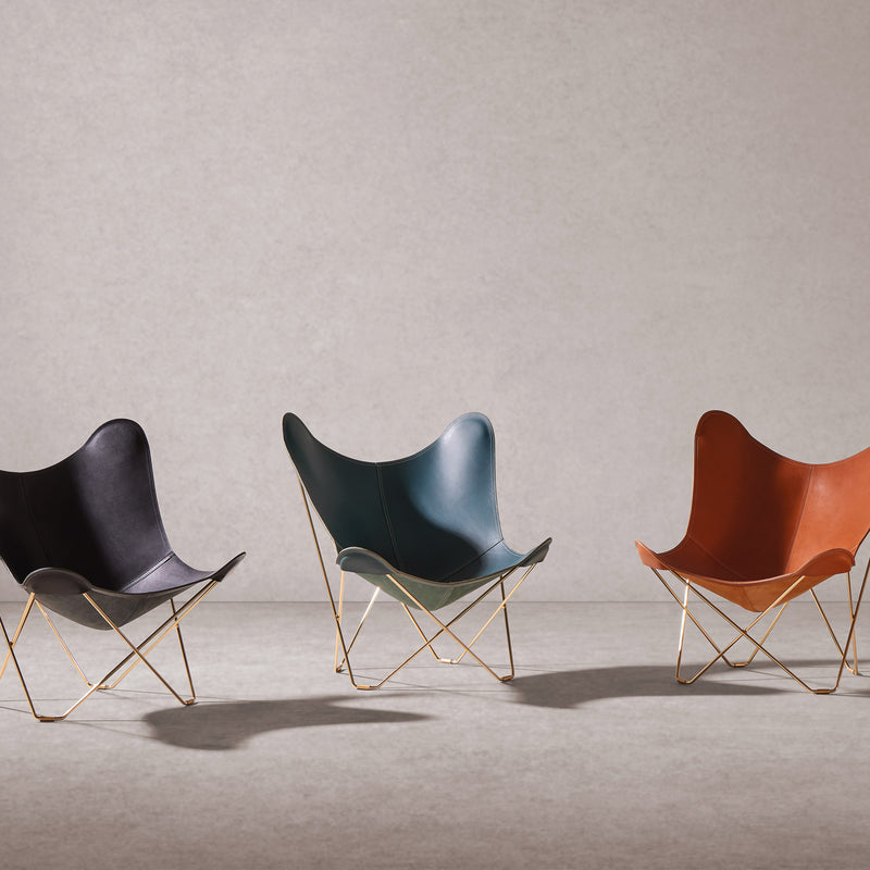 cuero - Pampa Mariposa Butterfly Chair | ocean blue/schwarz