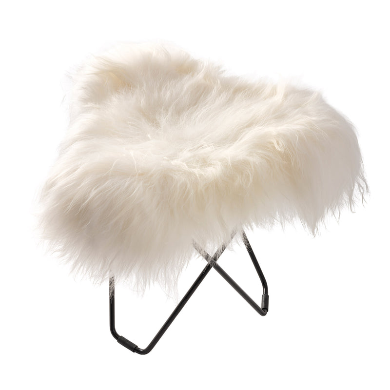 cuero - Iceland Flying Goose Hocker | Schaffell wild