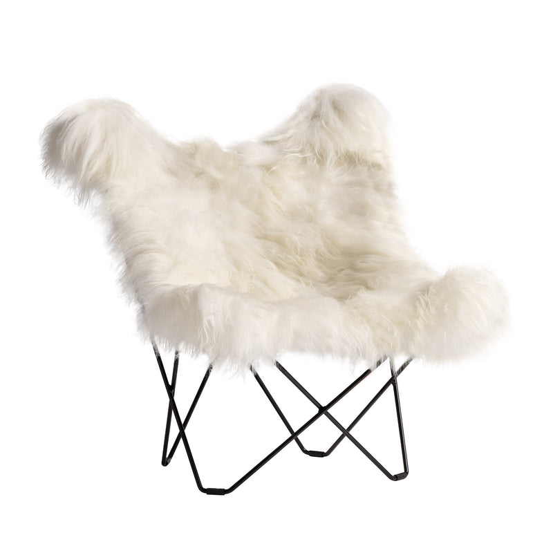 cuero - Iceland Mariposa Butterfly Chair | Schaffell wild
