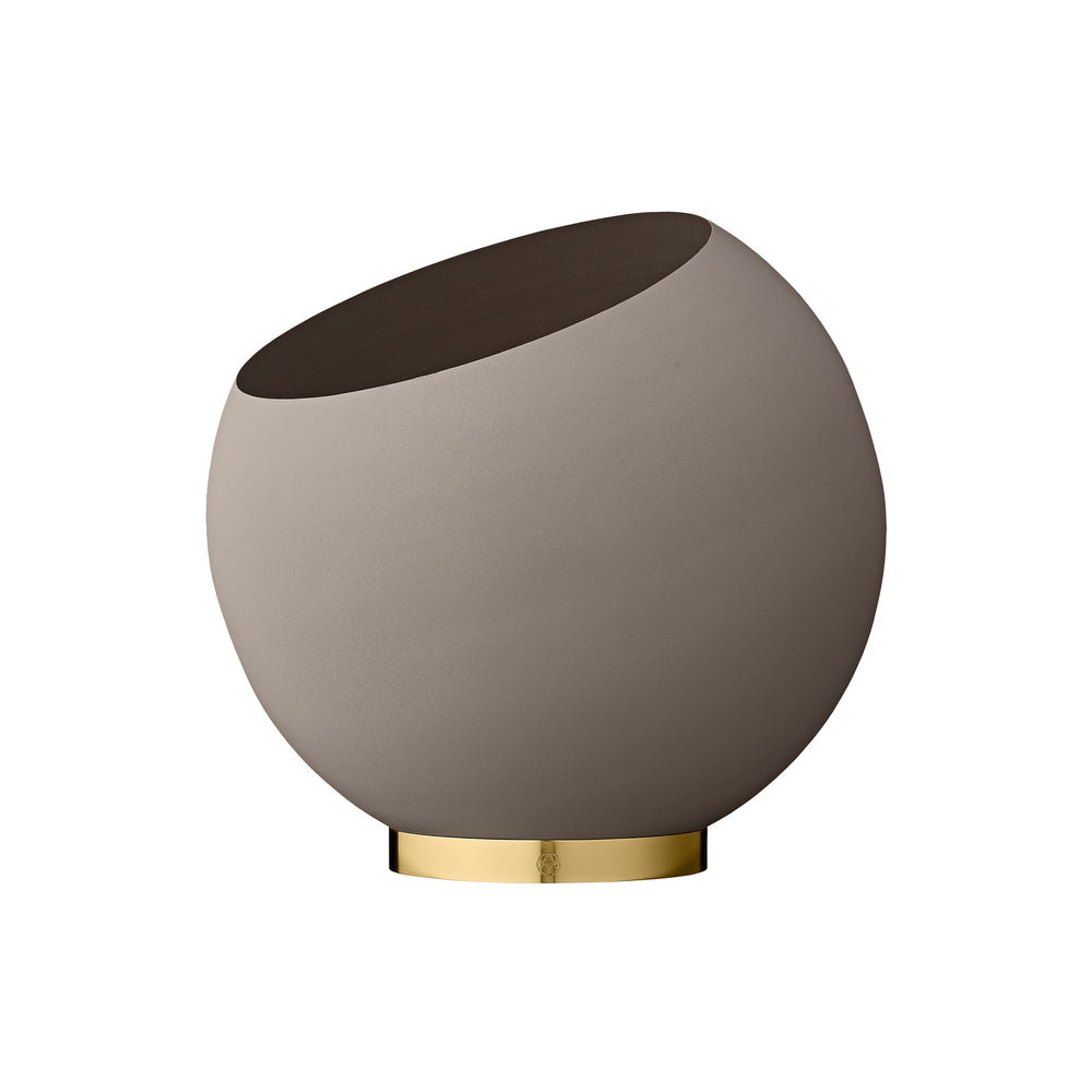 AYTM - Globe Blumentopf | Ø 37 x H 32,3 cm / taupe