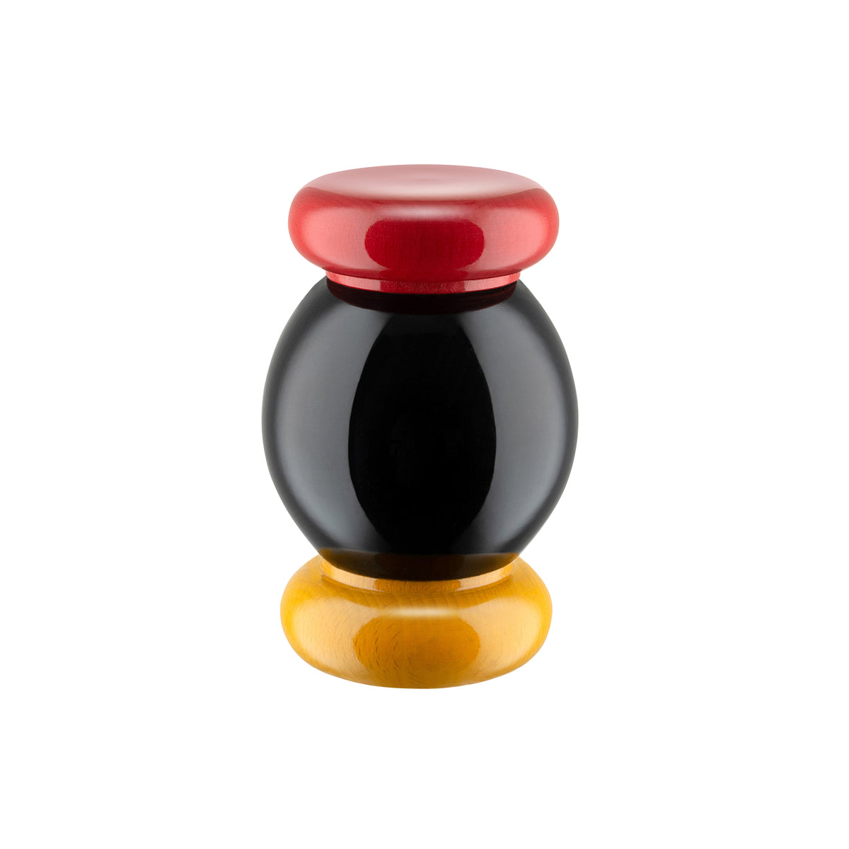 Alessi - Twergi Salz-/Pfeffer- und Gewürzmühle ES18 | schwarz/gelb/rot