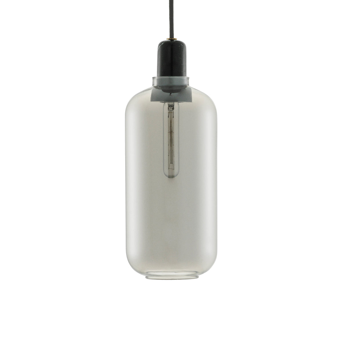 Normann Copenhagen - Amp Pendelleuchte | L / schwarz/rauch
