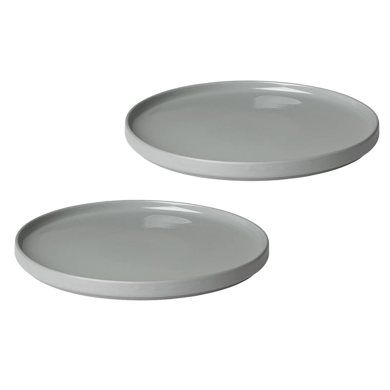 Blomus - Pilar Teller Set | flacher Teller / mirage grau