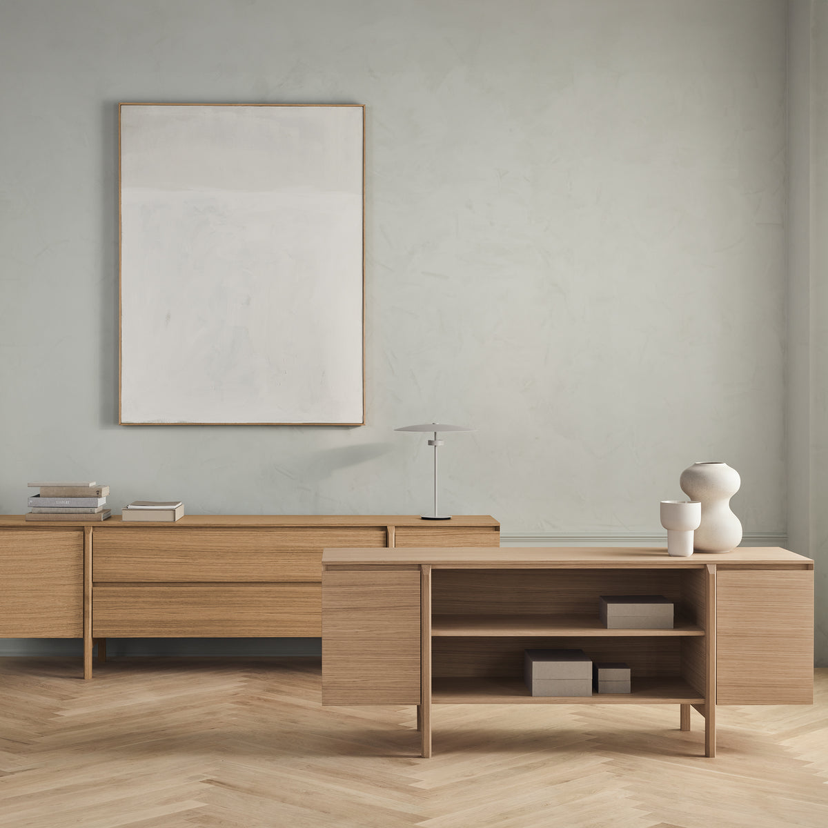Bolia - Daia Sideboard | ohne Schubladen / Eiche geölt / 180 cm, mit Schubladen / Eiche geölt / 180 cm, ohne Schubladen / Eiche geölt / 240 cm, mit Schubladen / Eiche geölt / 240 cm