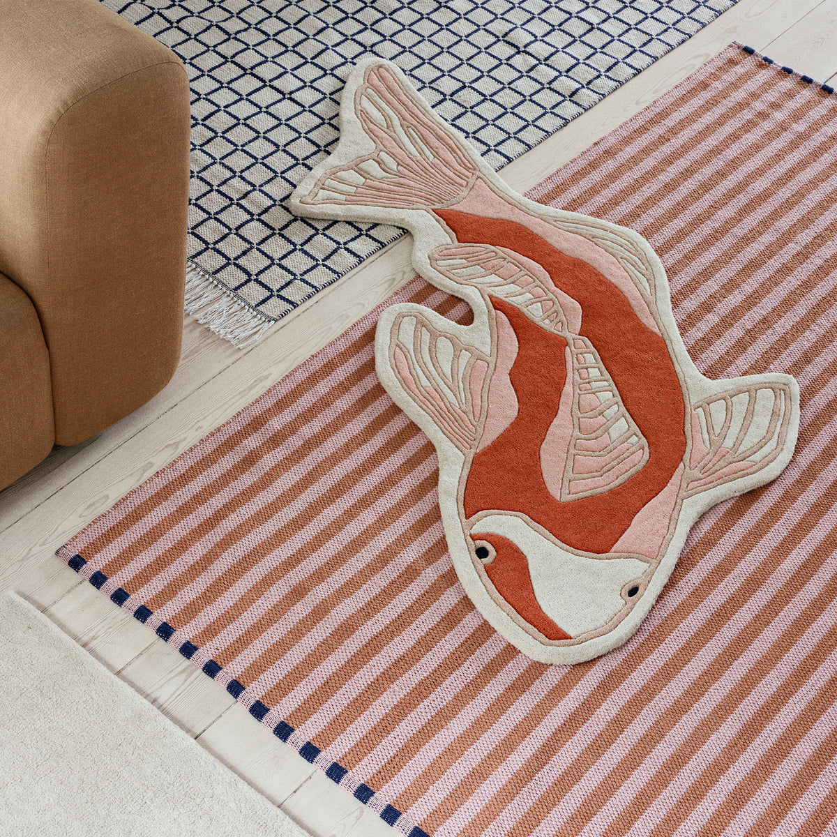 Broste Copenhagen - Koi Teppich | pumpkin orange