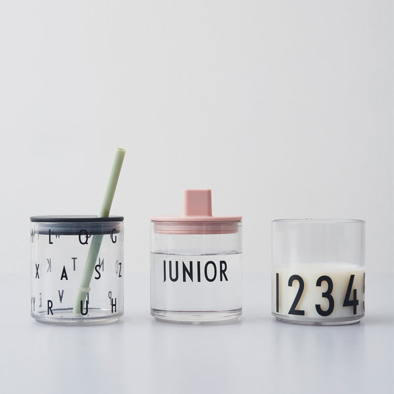 Design Letters - Trinkhalm und Deckel zu AJ Kids Personal Trinkglas