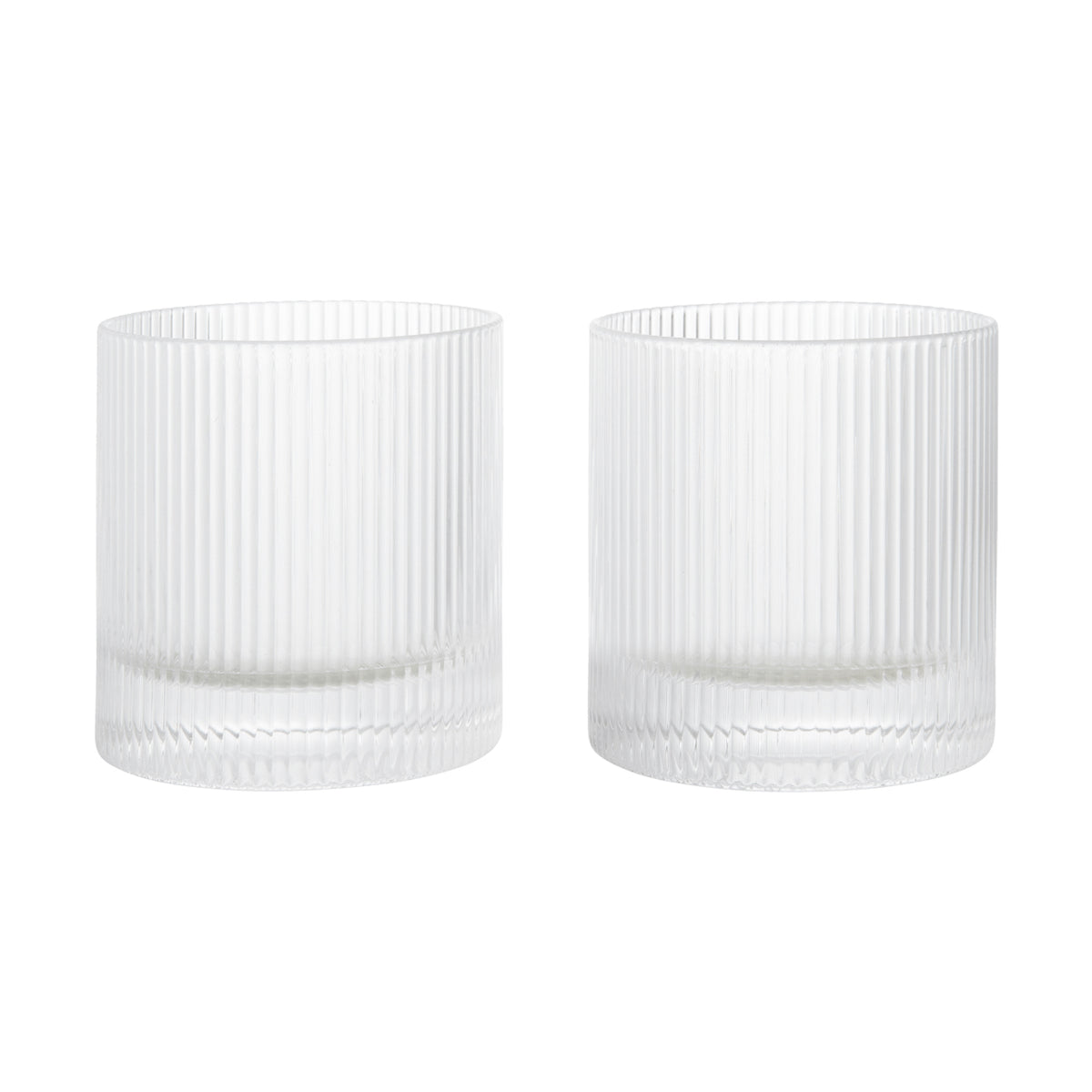 Ferm Living - Ripple Tumbler (2er-Set) | clear