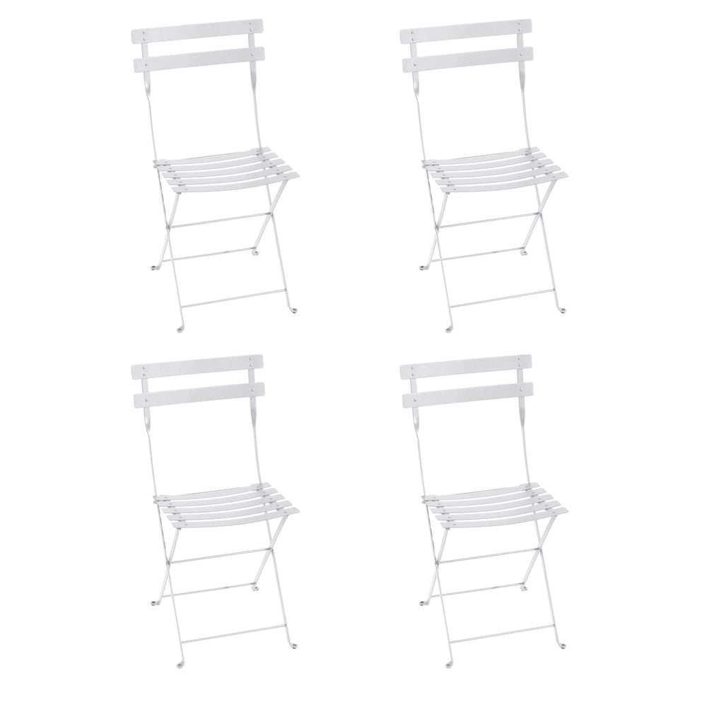Fermob - Bistro Klappstuhl Metall (4er-Set) | 4er-Set / baumwollweiß