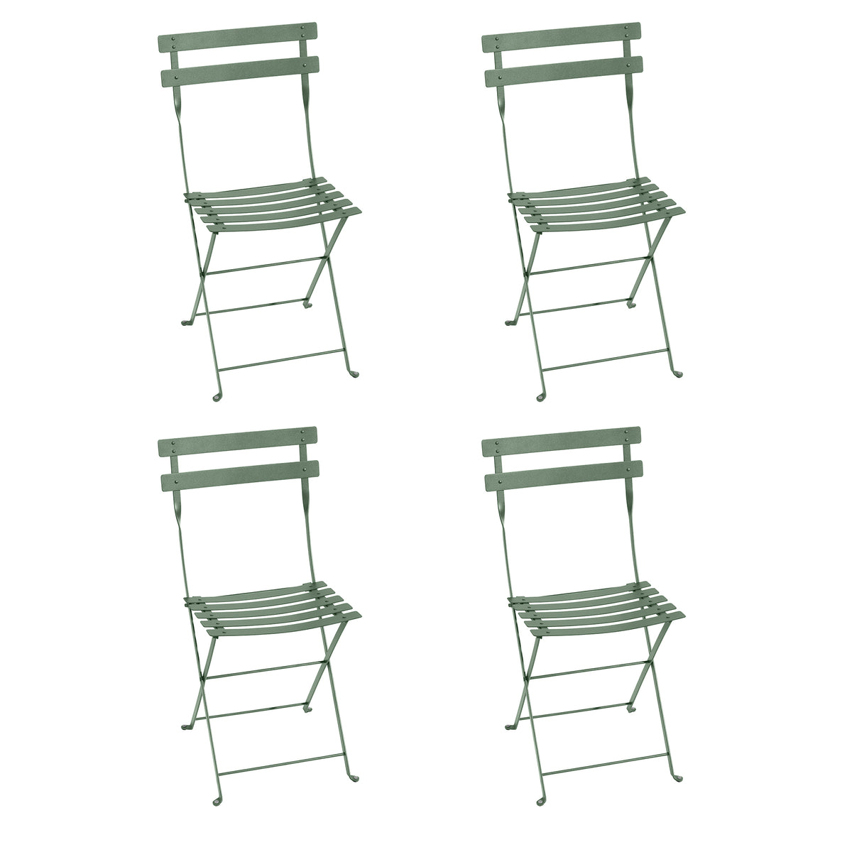 Fermob - Bistro Klappstuhl Metall (4er-Set) | 4er-Set / kaktus
