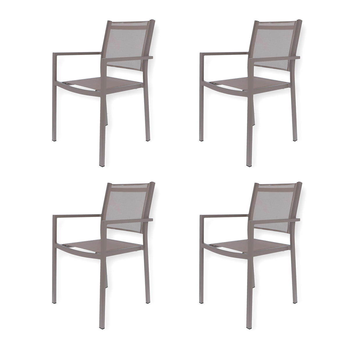 Fiam - Aria Stapelsessel (2er-Set) | taupe