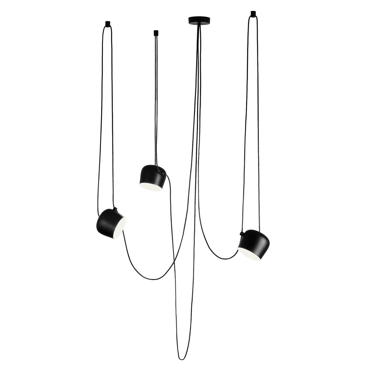 Flos - AIM Small LED-Pendelleuchte | triple / schwarz