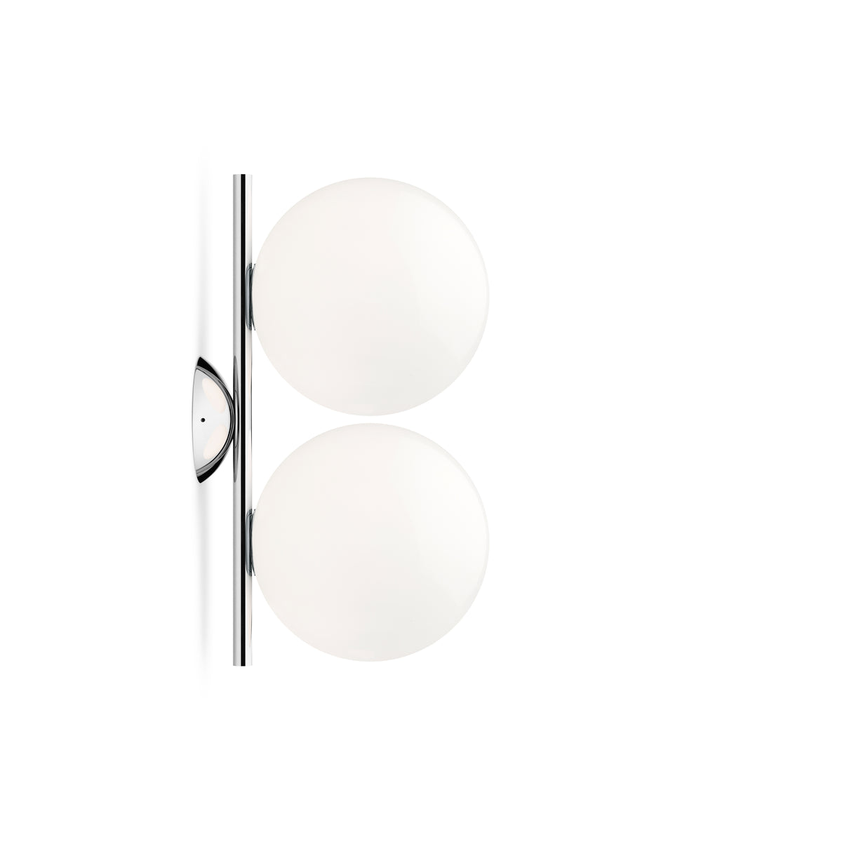 Flos - IC DOUBLE Wand- und Deckenleuchte | Chrom