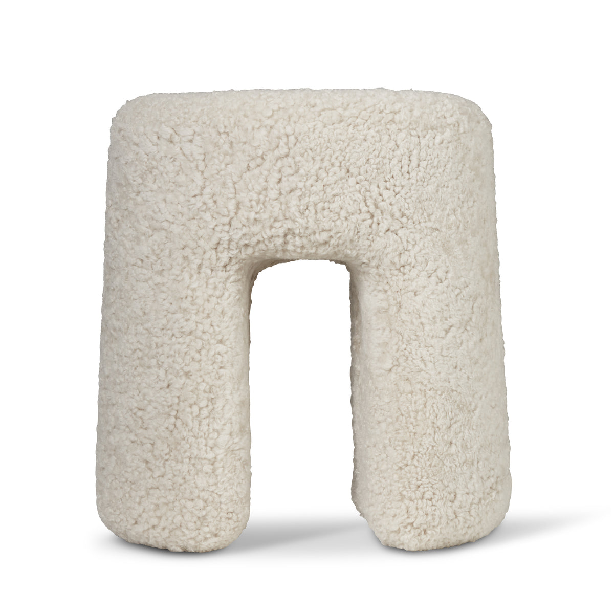 Fredericia - Sequoia Pouf | Lammfell Moonlight
