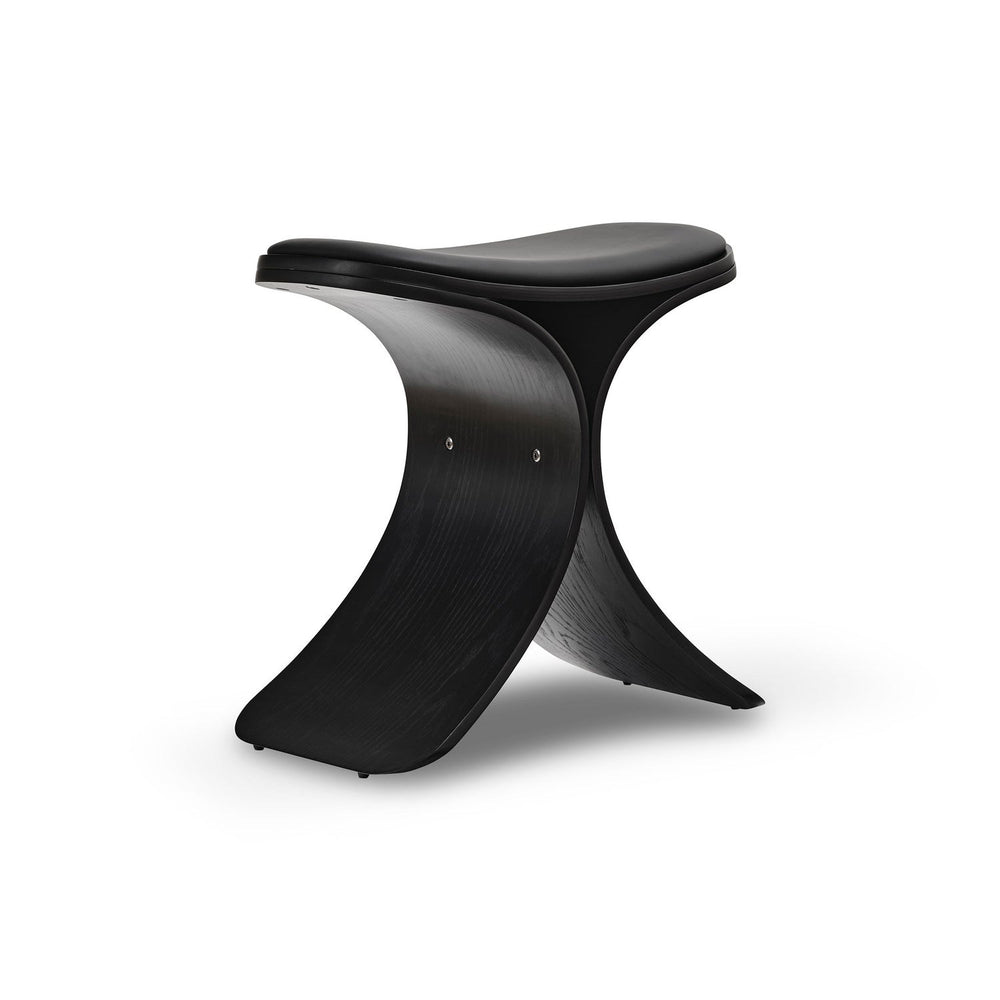 Gejst - Luno Hocker | black oak / black leather