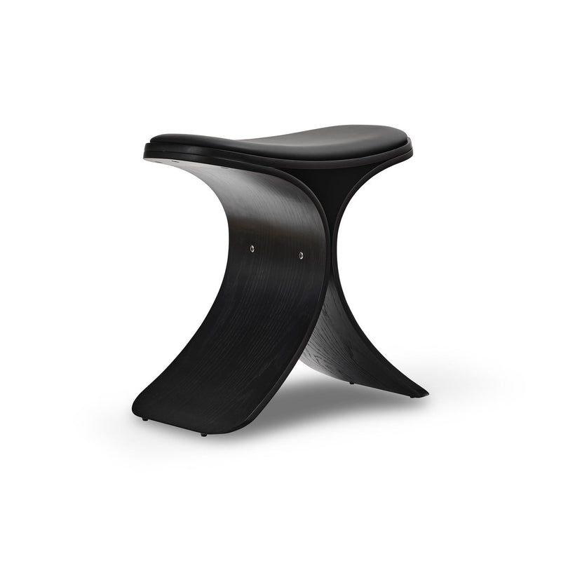 Gejst - Luno Hocker | black oak / black leather