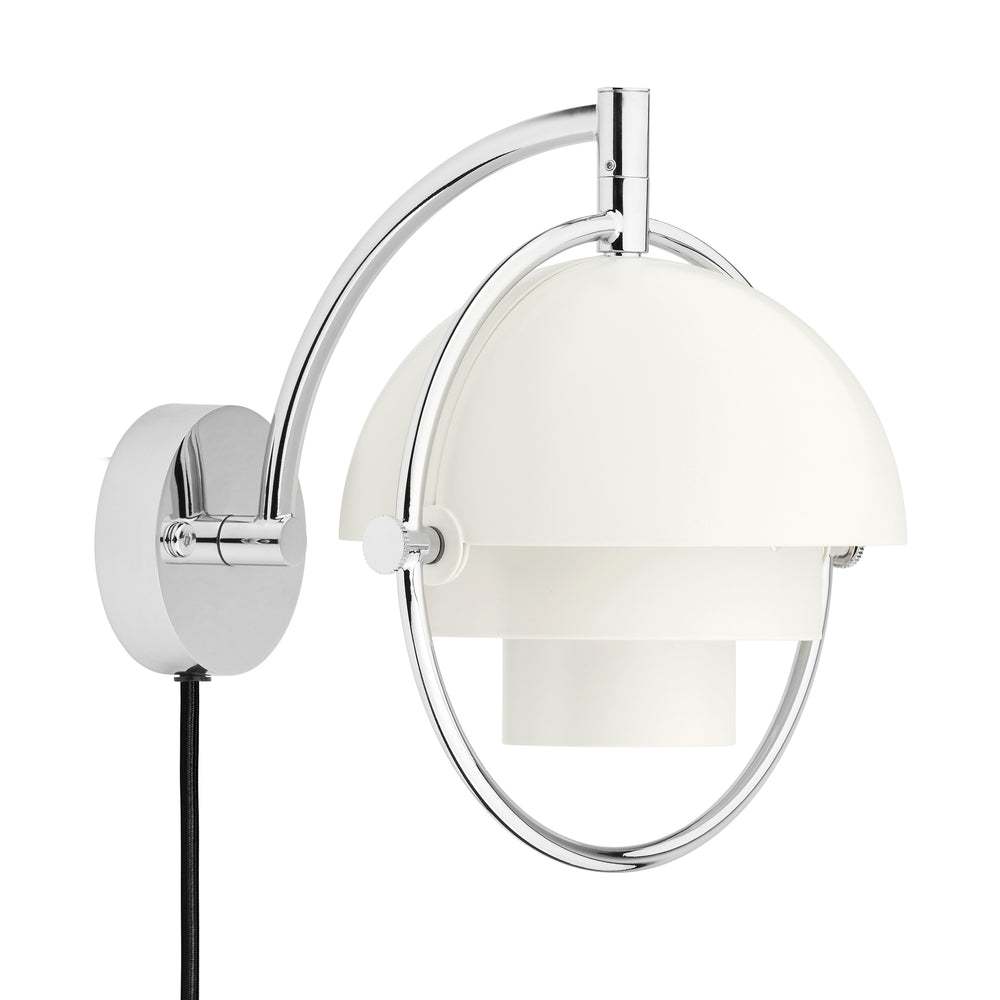 Gubi - Multi-Lite Wandleuchte | chrom/weiß semi matt
