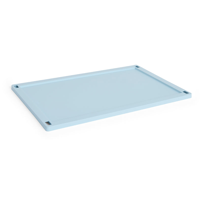 HAY - Kunststoffdeckel für Colour Crate | L / soft blue