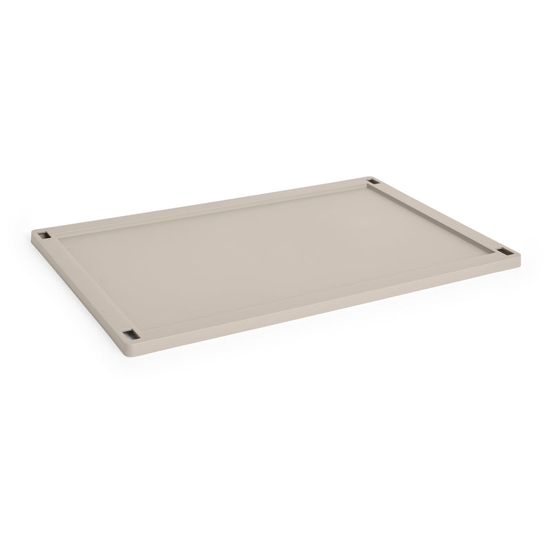HAY - Kunststoffdeckel für Colour Crate | L / warm grey