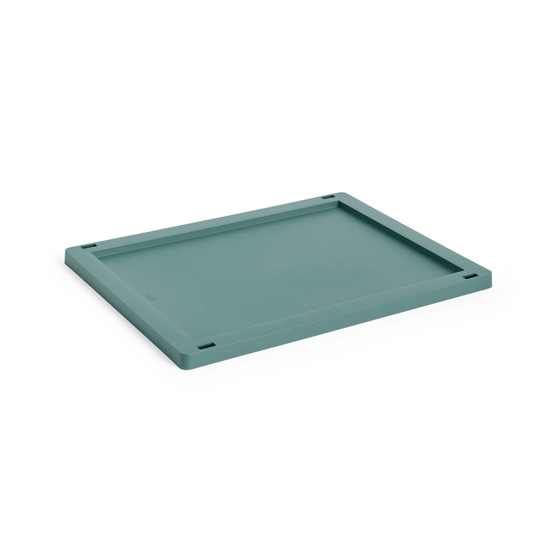 HAY - Kunststoffdeckel für Colour Crate | M / dunkelgrün