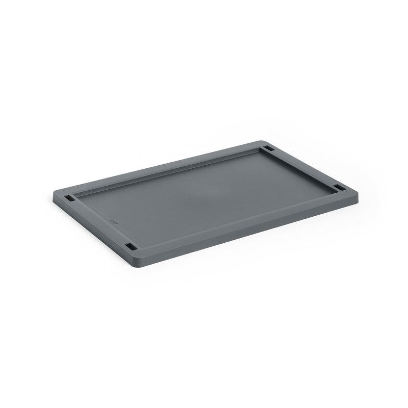 HAY - Kunststoffdeckel für Colour Crate | S / charcoal