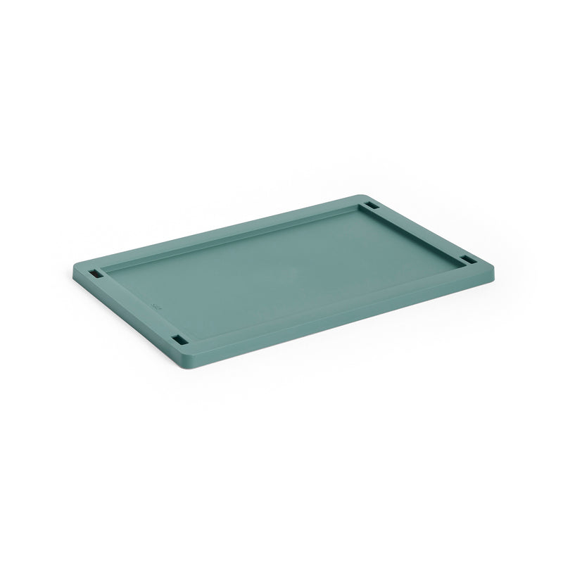 HAY - Kunststoffdeckel für Colour Crate | S / dunkelgrün