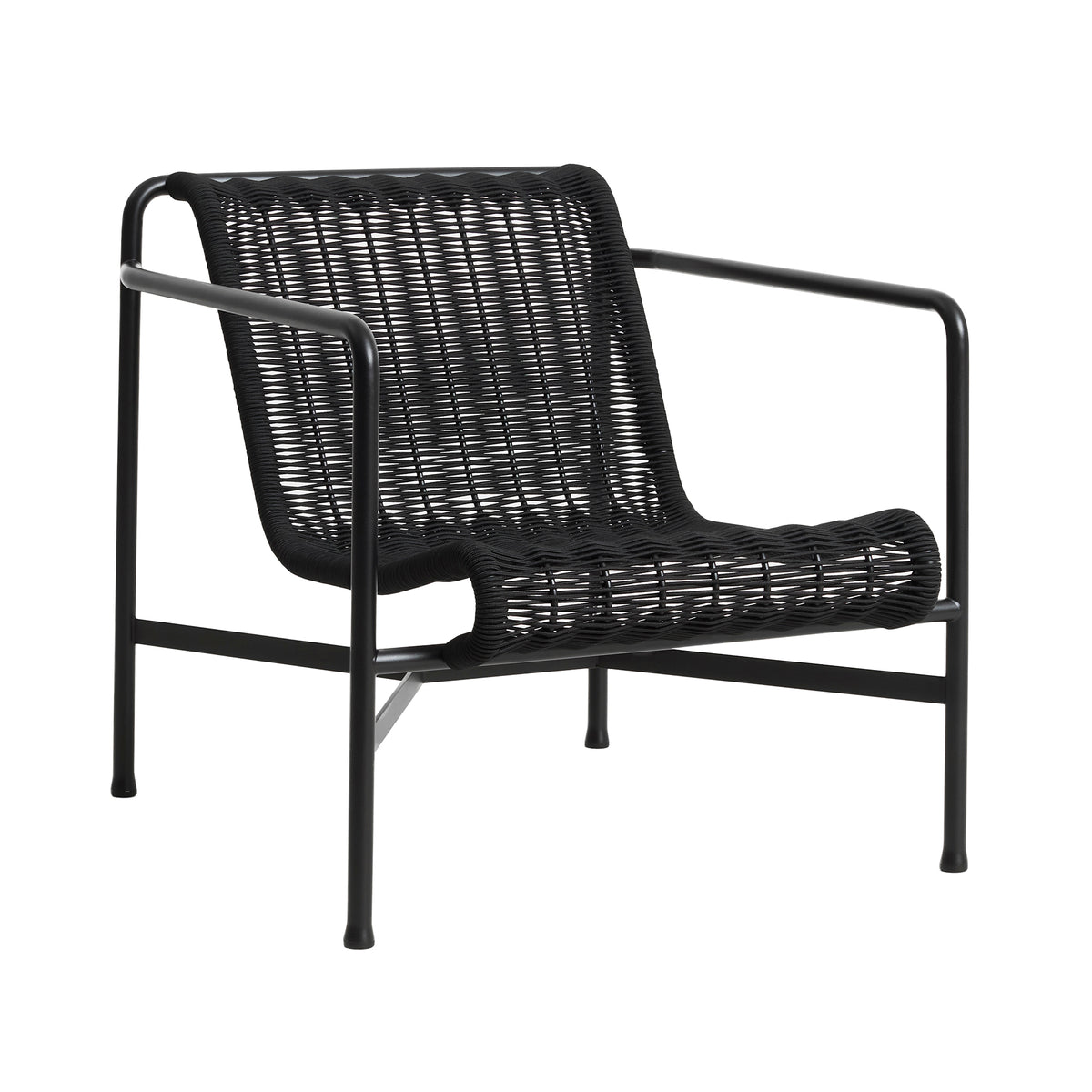 HAY - Palissade Cord Lounge Chair Low | anthrazit