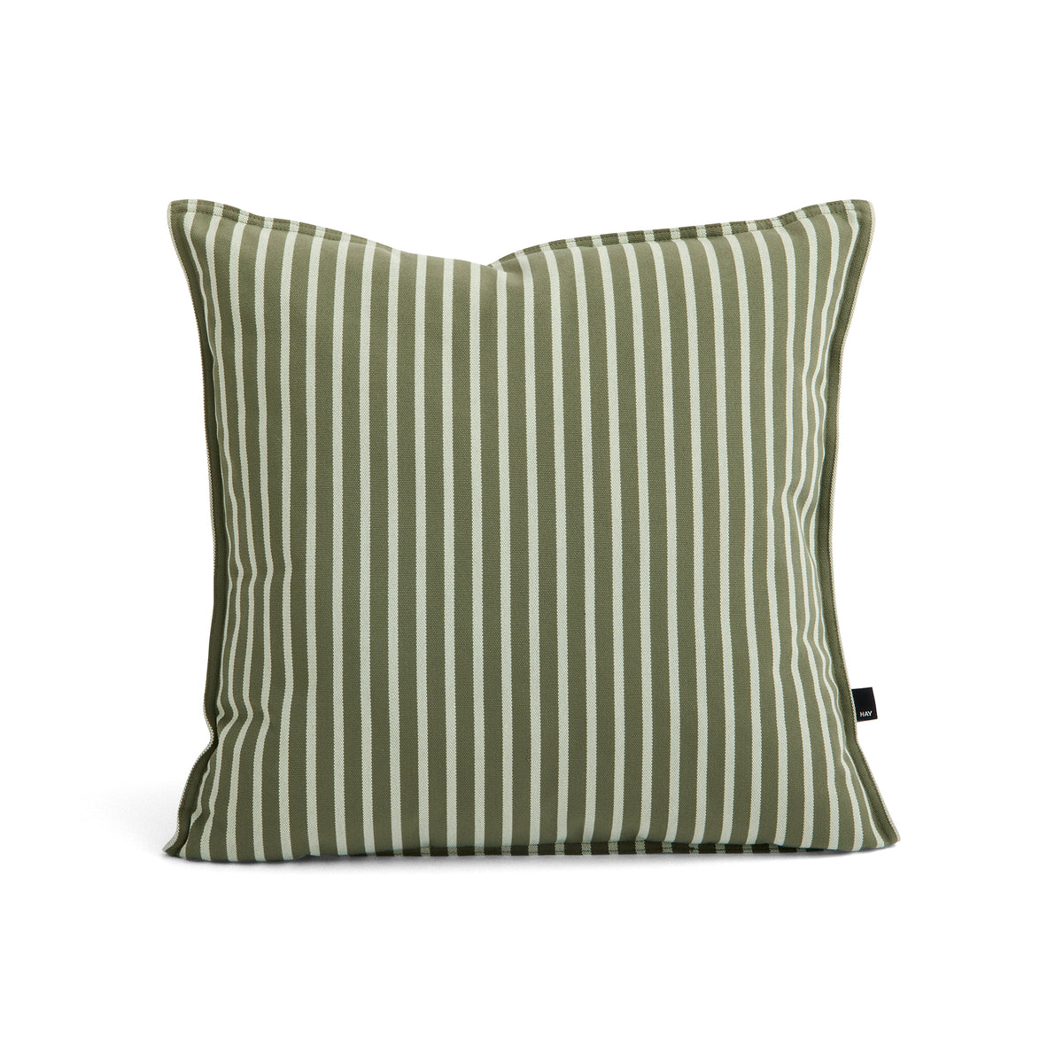 HAY - Terrazza Outdoor Kissen | 50 x 50 cm / olive bold stripe