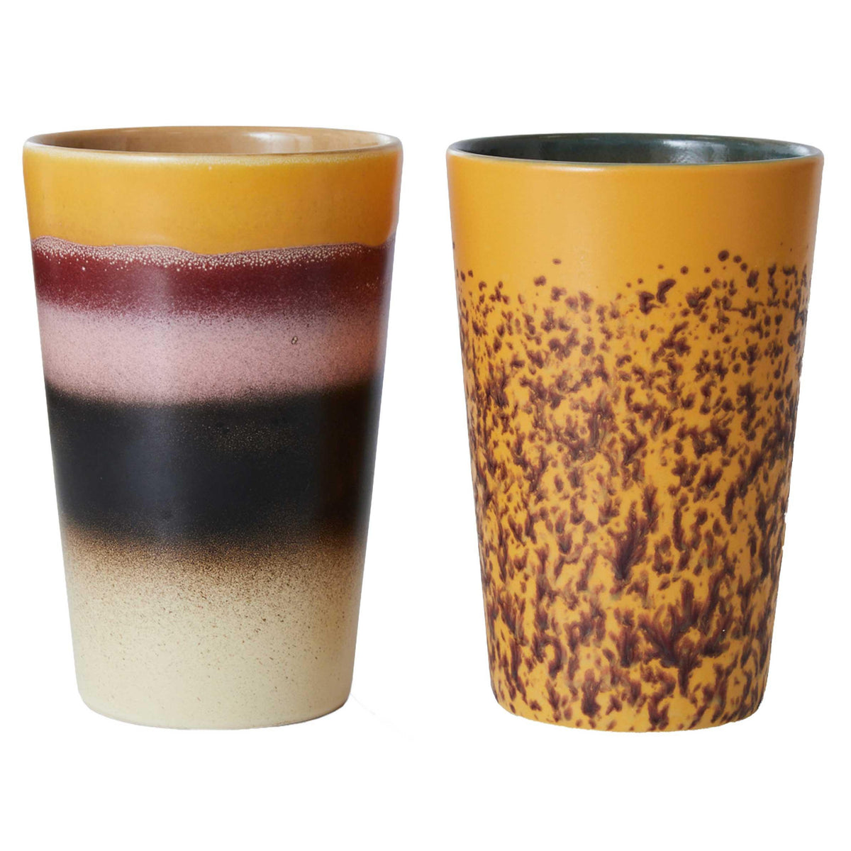 HKliving - 70's Teebecher | 2er-Set / beach