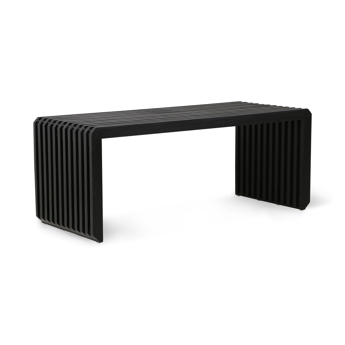 HKliving - Slatted Bank | 96 cm / Schwarz