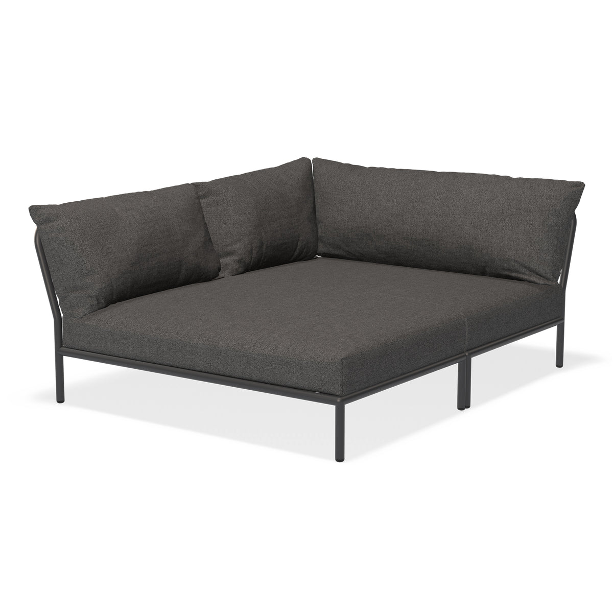 HOUE - Level 2 Cozy Sofa | dark grey basic / links / dark grey