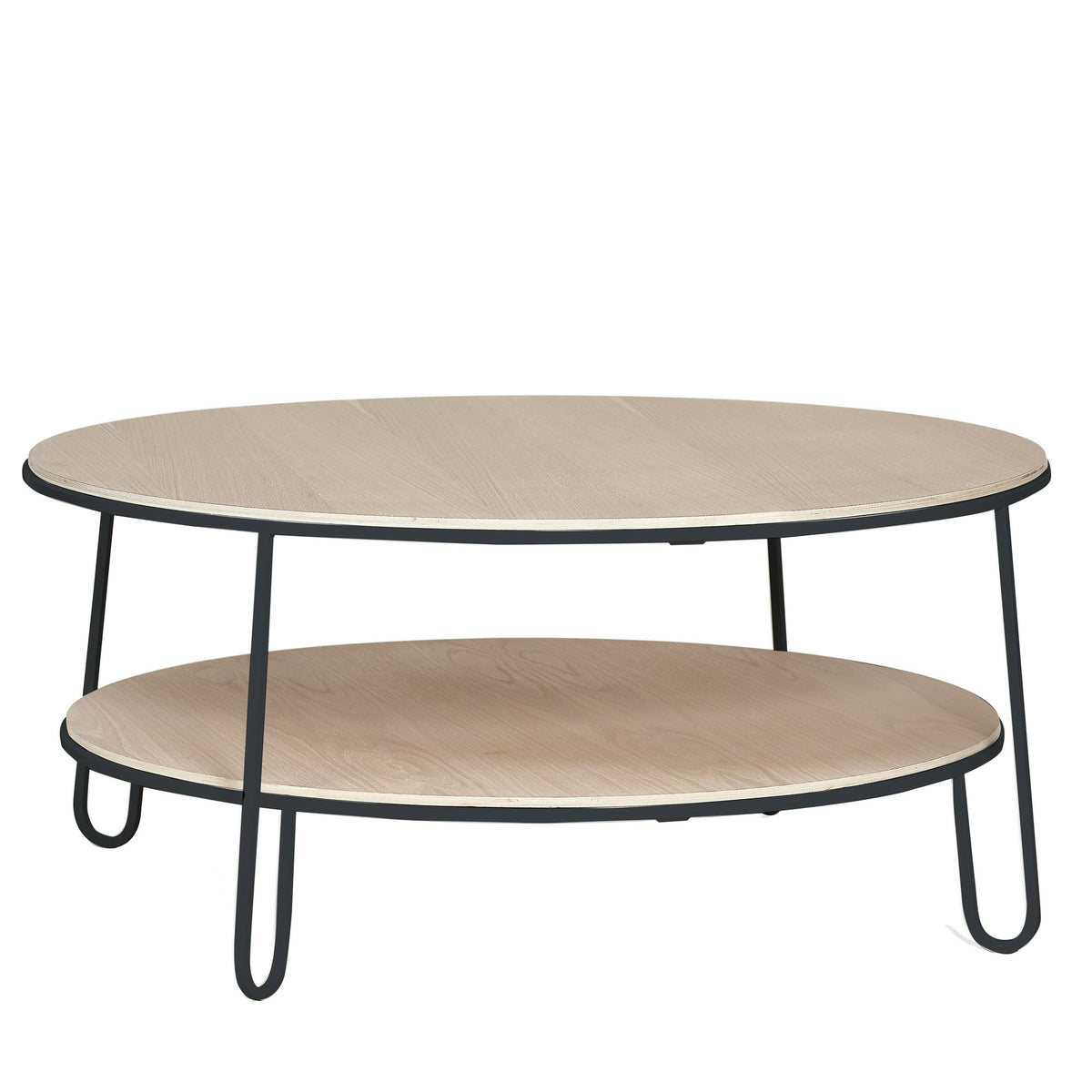Hartô - Eugénie Couchtisch | 90 cm / Eiche/schiefergrau