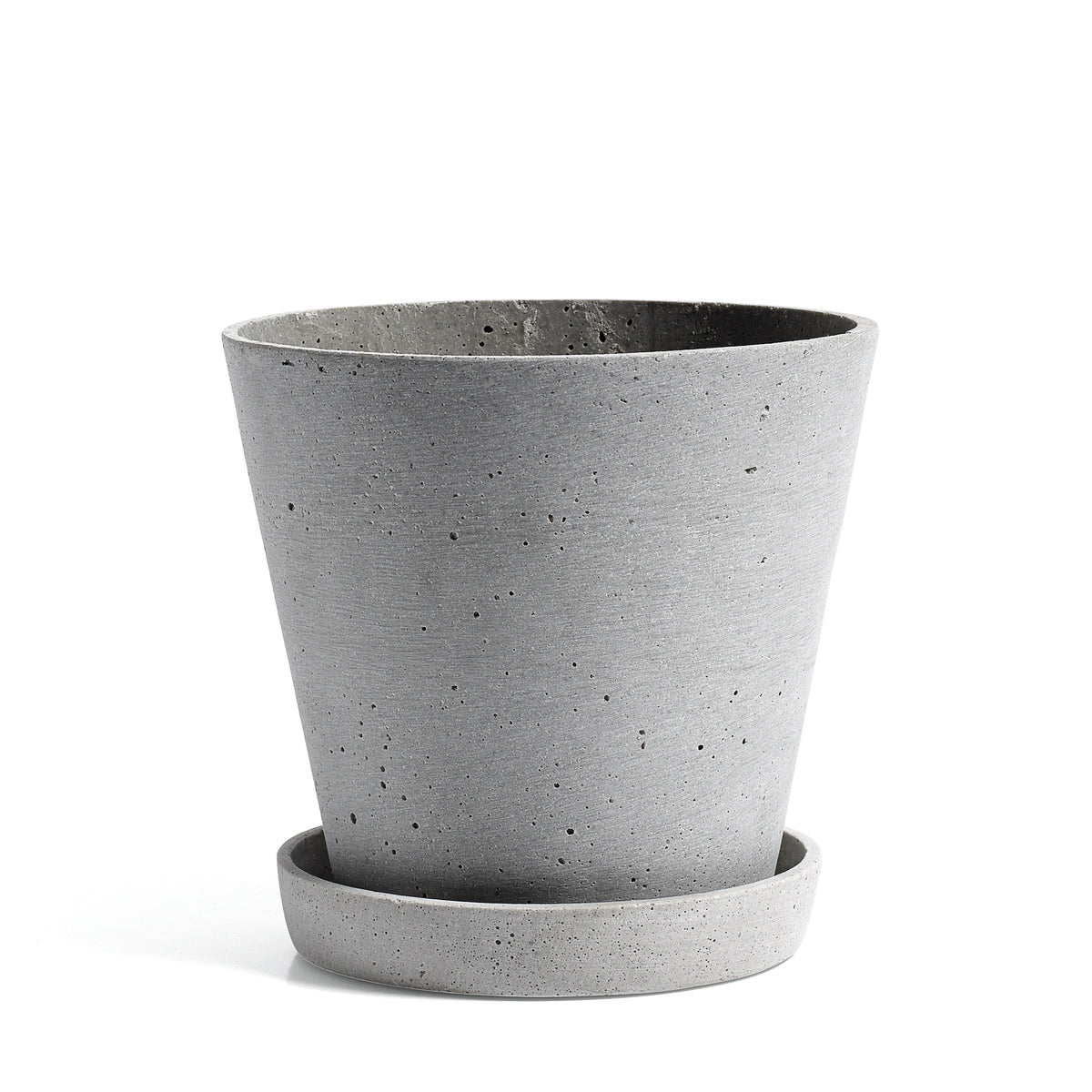 HAY - Blumentopf mit Untersetzer | L / grau