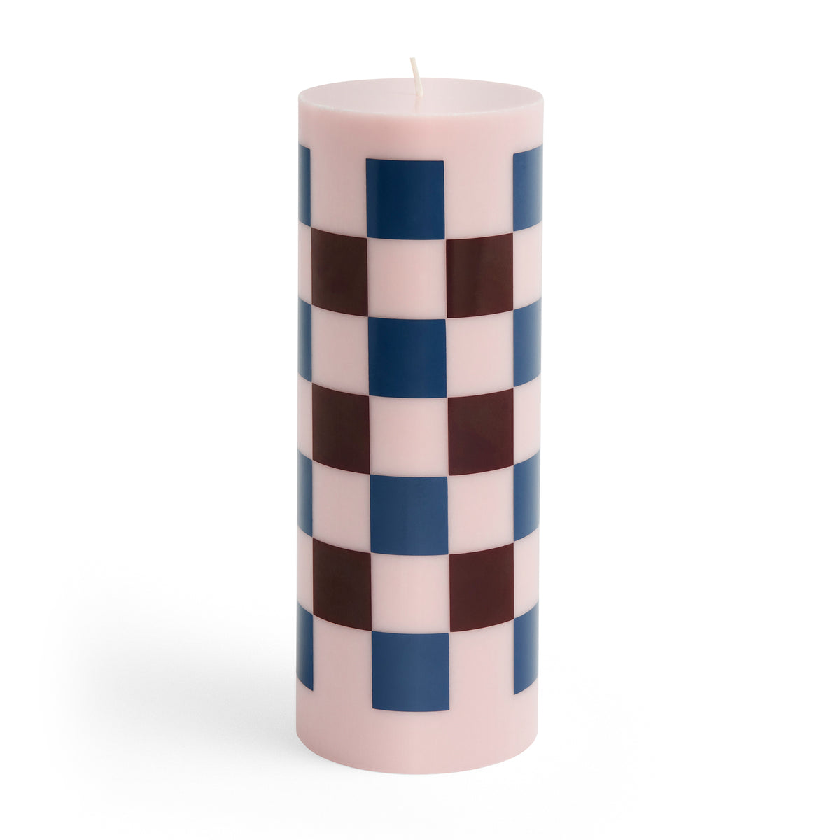 HAY - Column Kerze | L / light pink/bordeaux/dark blue check