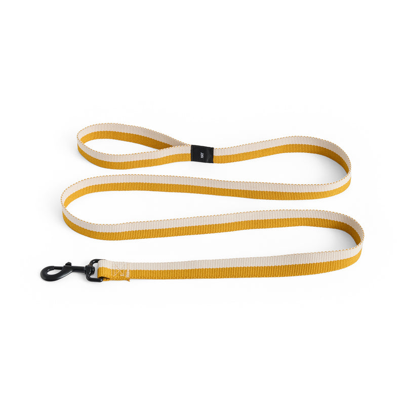 HAY - Dogs Hundeleine | flach / M/L / off-white / ocker