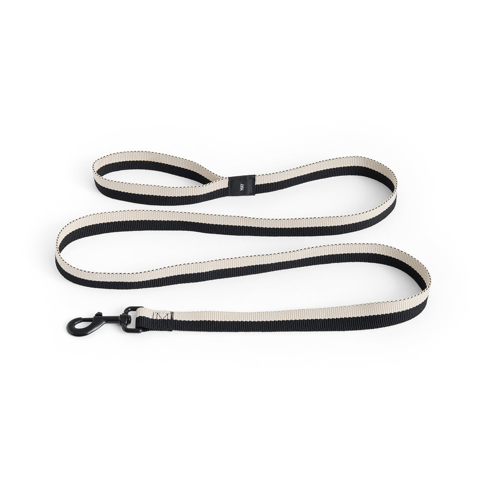 HAY - Dogs Hundeleine | flach / M/L / weiß / schwarz