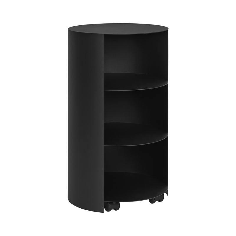 Hem - Hide Beistelltisch | pedestal / jet black smooth